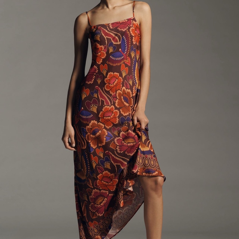 FARM Rio Floral Asymmetrical Dress - Multicolor